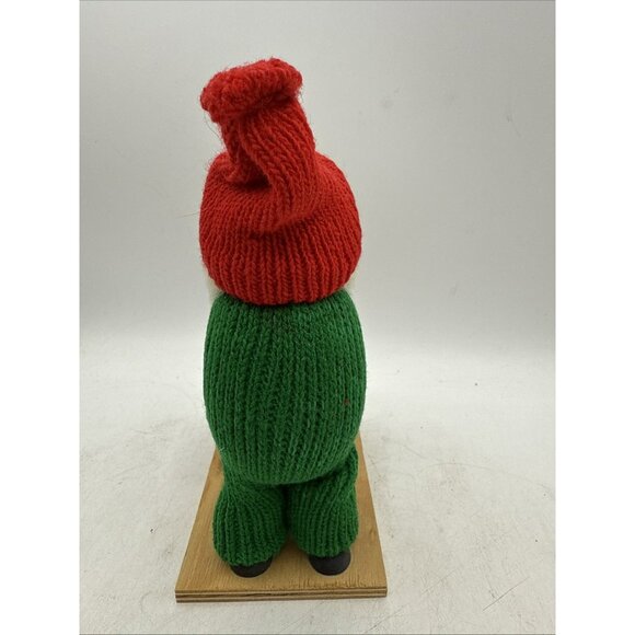 Swedish Folk Art Tomte Gnome Lumberjack Shoe Cobbler  Santa  6.5” VTG Christmas - Picture 4 of 6